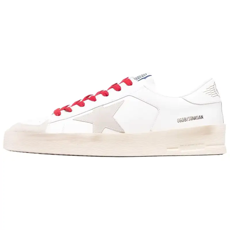 Golden Goose Stardan Low top Stylish Skateboarding Shoes Men's White