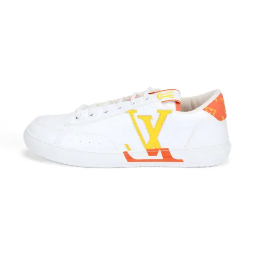 LOUIS VUITTON Charlie Sneakers 'White Orange'