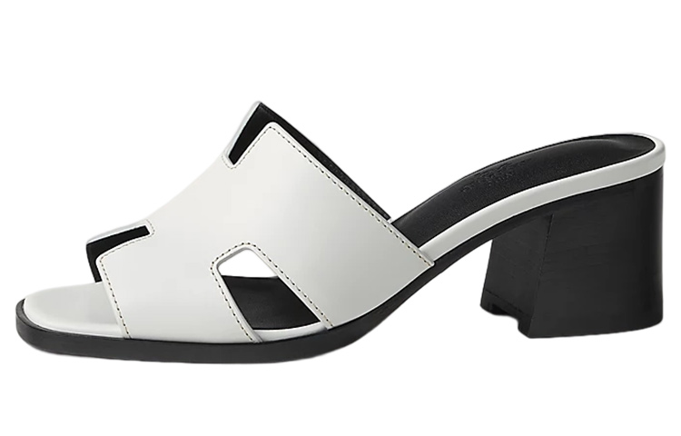 Женские шлепанцы Hermes Helia (белые)