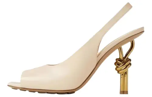 Bottega Veneta Knot One Strap Sandals Women's Beige