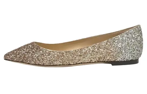 Jimmy Choo Romy Flat Women's Casual Shoes Women's Gold