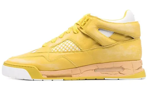 Maison Margiela Skateboard Shoes Men's Mid Top Yellow