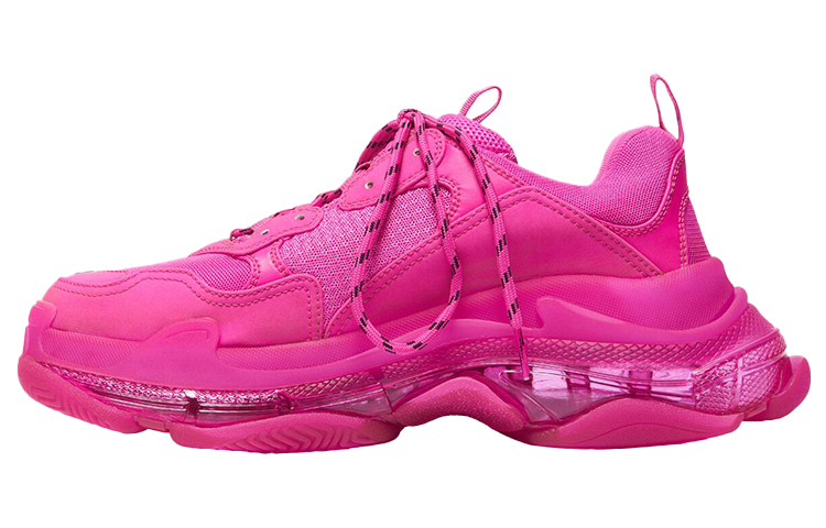 Balenciaga Balenciaga Triple S Transparent Sole Low-top Dad Shoes Men's Pink