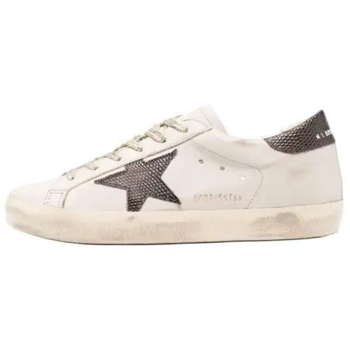 Golden Goose Super Star Low top Skateboard Shoes Women's White
