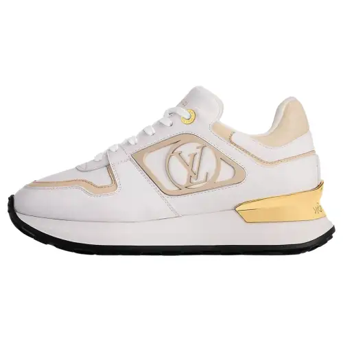 LOUIS VUITTON Run Away Cow Leather Low top Casual Shoes Women's White