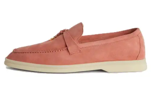 Loro Piana Summer Charms Walk Casual Shoes Women's Coral Powder