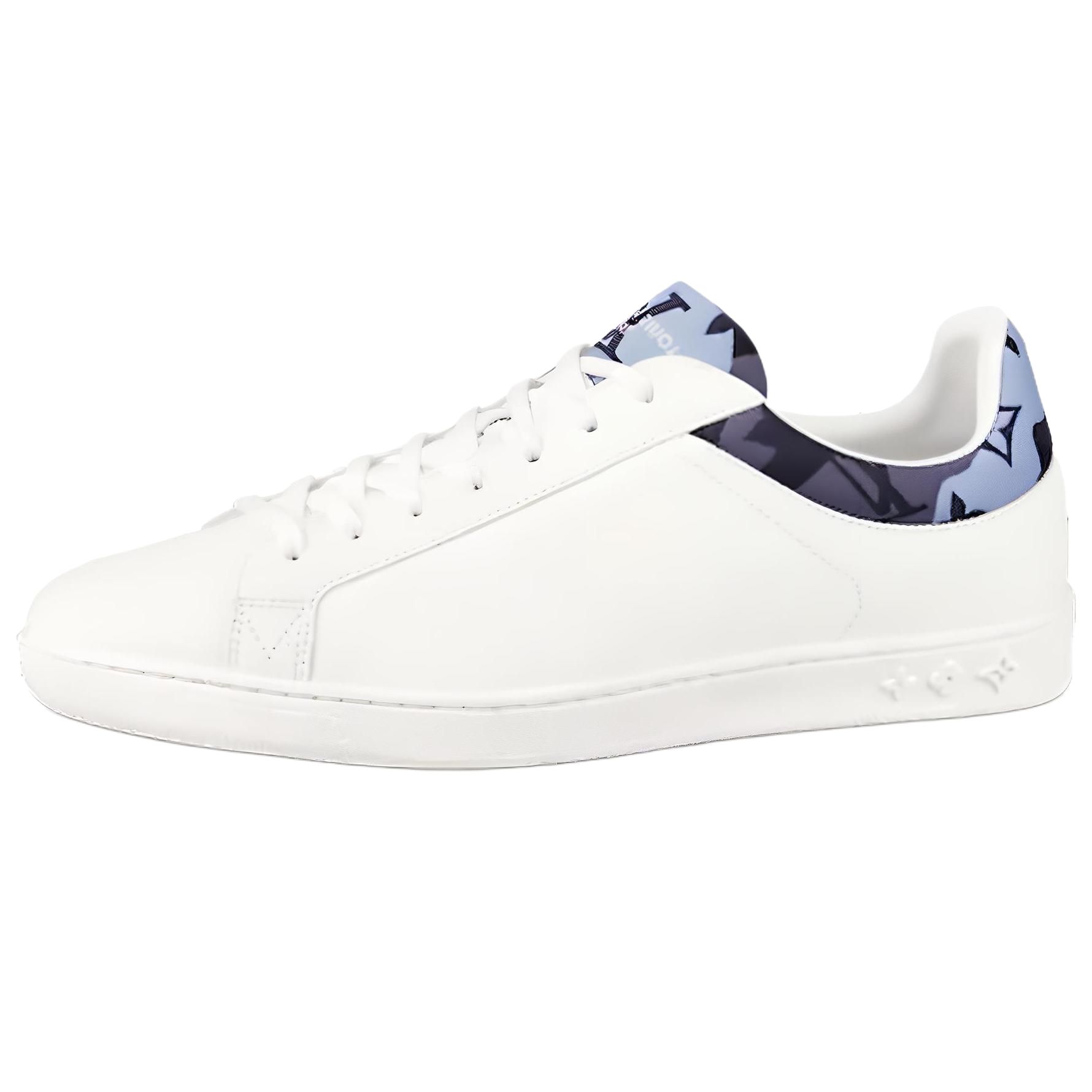 LOUIS VUITTON Luxembourg Low top Stylish Skateboarding Shoes Men's White