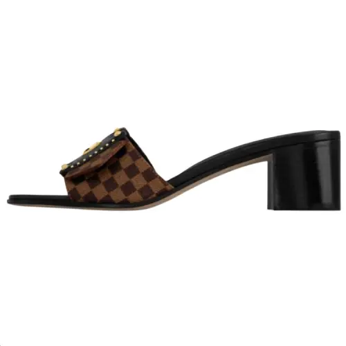 LOUIS VUITTON Slide Slippers 4.5cm Women's Brown