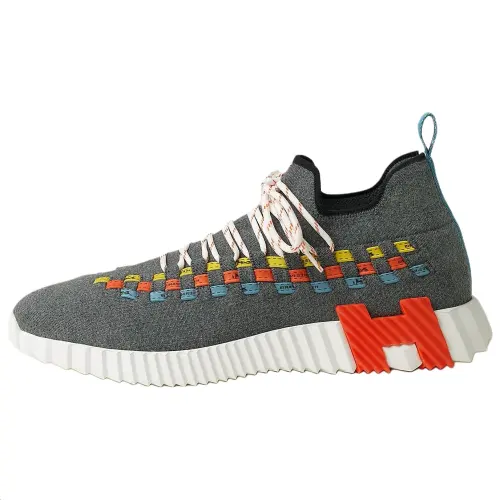 HERMES Fle Low top Casual Shoes Men's Gray