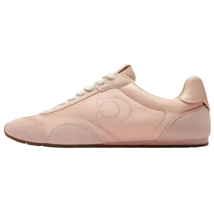 Женские кроссовки COACH Leather Sneakers (розовые)