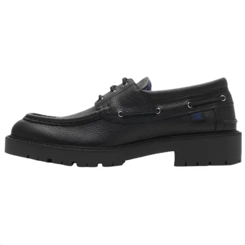 Burberry Raft Boat Shoes Men's Black