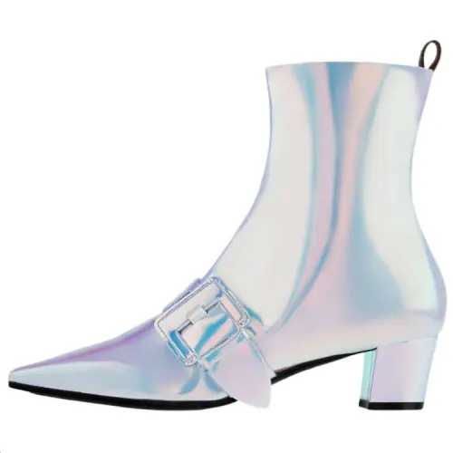 LOUIS VUITTON Fusee Ankle Boots 4.5cm Women's Blue