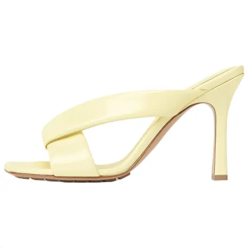 Bottega Veneta Slide Slippers 9cm Women's Yellow