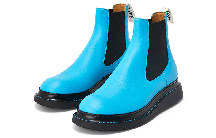 LOEWE Chelsea Boots Men's Blue Black