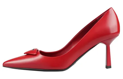 PRADA Slim Heel High Heels Women's Red