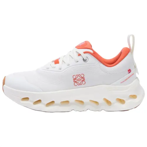 On x LOEWE Cloudtilt 2.0 Low top Casual Shoes Women's White Orange