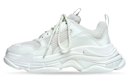 Balenciaga Triple STriple S Mesh Low top Chunky Sneakers Men's White