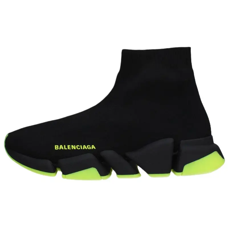 Balenciaga Speed 2.0 Fabric High top Casual Shoes Women's Black