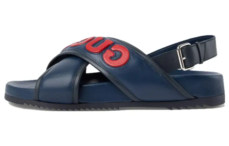 Gucci Crossover Sandal 'Blue Red'