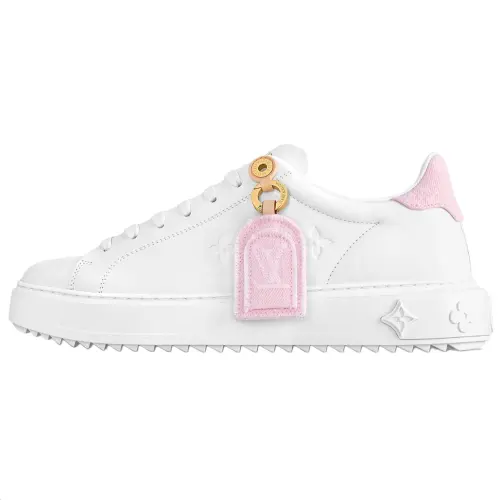 LOUIS VUITTON Time Out Low top Skateboard Shoes Women's White