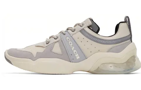 COACH CitySole Comfortable Low top Casual Shoes Men's Beige Yellow