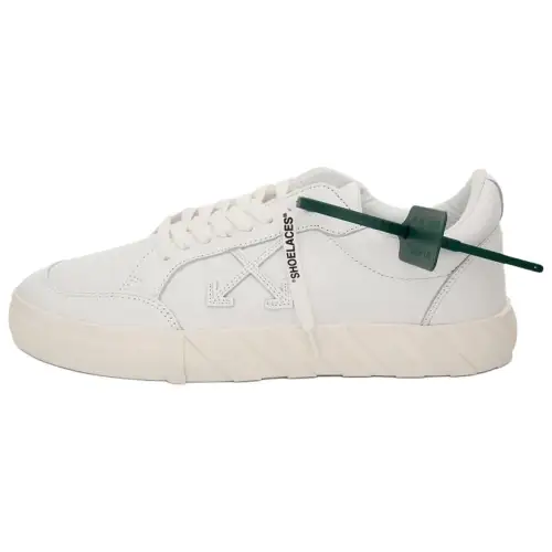 OFF WHITE Vulc Low Leather White White SS22