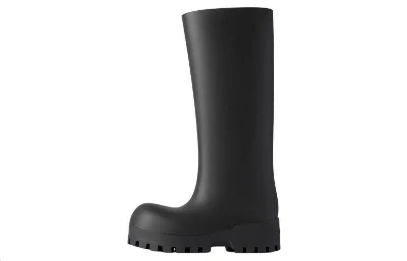 Balenciaga Bulldozer Rainboots 'Black Rubber' Women's