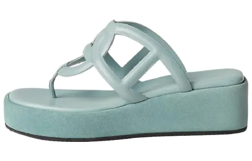 HERMES Flip Flops Women's Sea Green