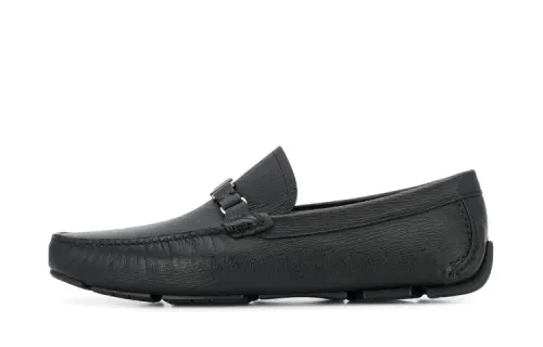 Ferragamo Men's Casual Shoes Men's Low Top Black