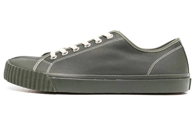 Мужские кеды Maison Margiela Tabi S37WS0581P4472H9015 (зеленые)