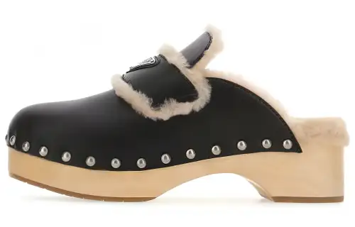 PRADA Closed Toe Slippers Women's Black