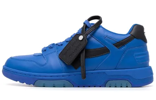 OFF WHITE Low top Stylish Skateboarding Shoes Men's Blue