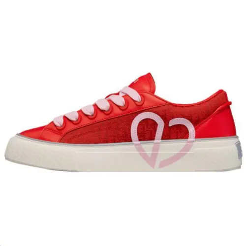 DIOR B33 Platform Shoes Low top Skateboard Shoes Men's Red