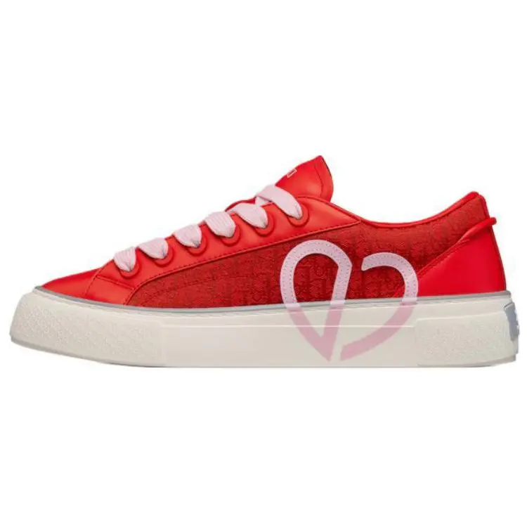 DIOR B33 Platform Shoes Low top Skateboard Shoes Men's Red