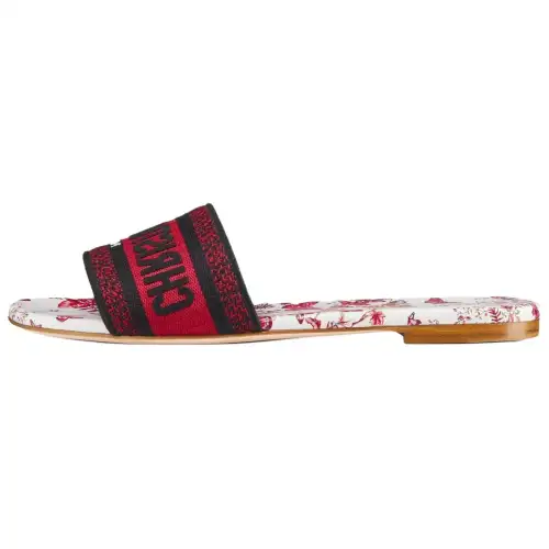 DIOR Dway Slide Slippers Women's Red