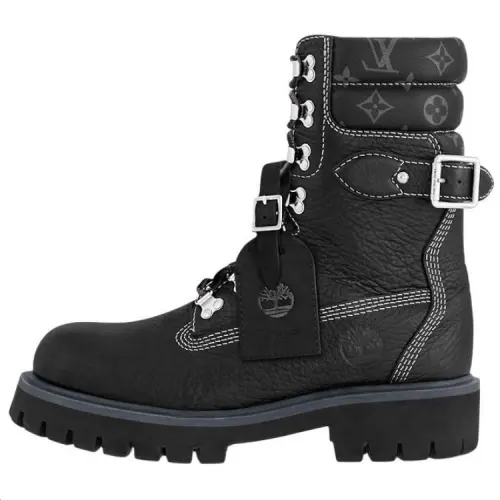 Timberland x LOUIS VUITTON Ranger Calfskin Ankle Boots Men's Black