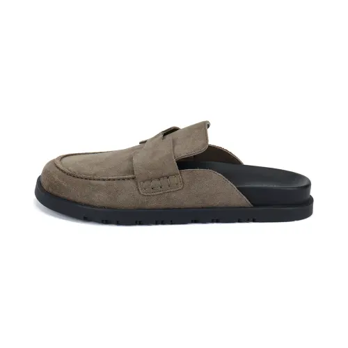 HERMES Go Closed Toe Slippers Men's Gray
