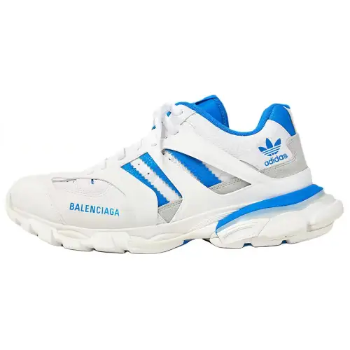Adidas Originals X Balenciaga Track Forum Low Shoes 'White Blue'