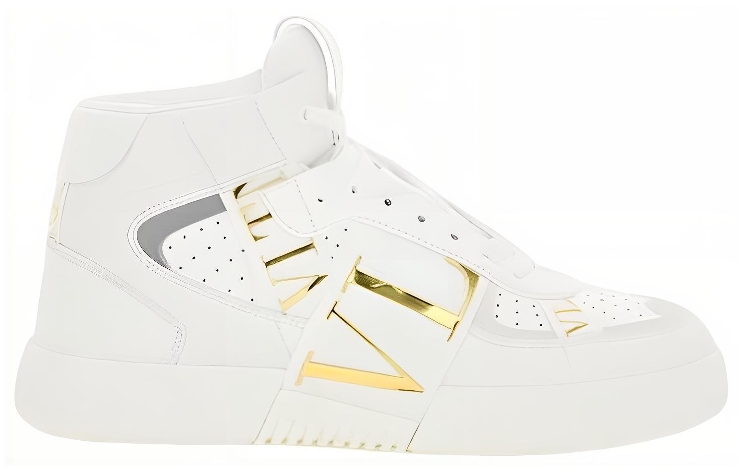 Мужские кеды Valentino High-Top (белые) — фото 2