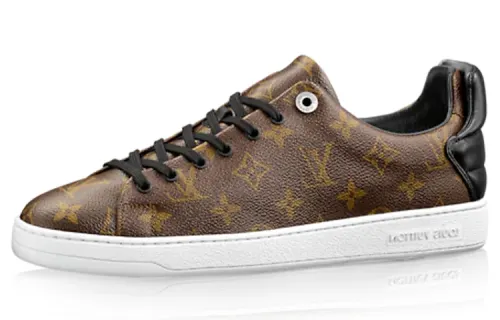 LOUIS VUITTON Frontrow Abrasion Resistant Low top Stylish Skateboarding Shoes Men's Brown