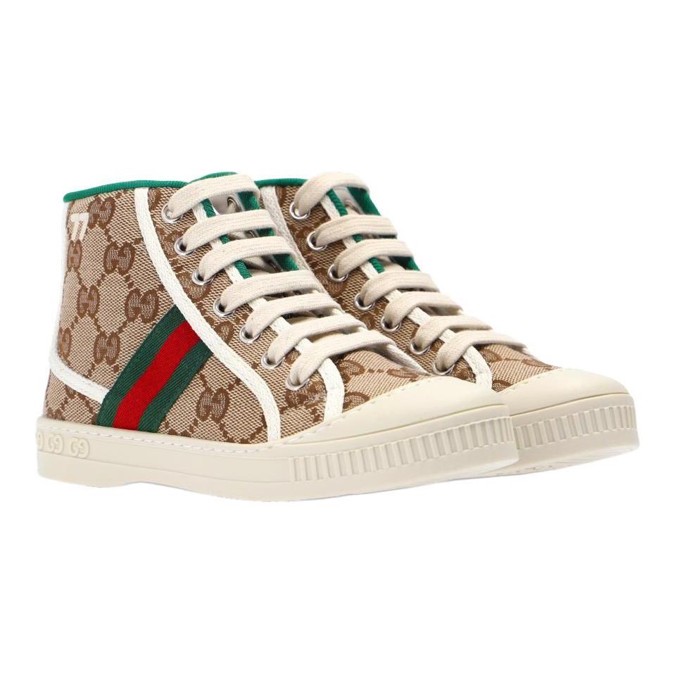 Детские кеды Gucci Tennis 1977 (бежевые) — фото 3