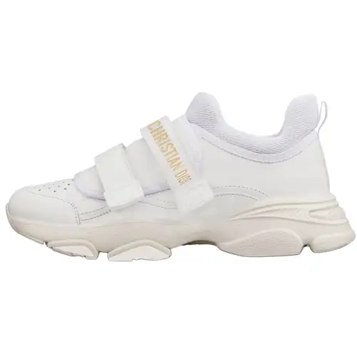 DIOR D Wonder Low White Calfskin Women's