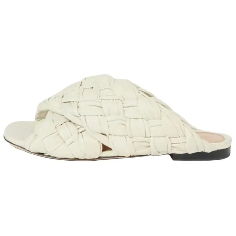 Bottega Veneta Slide Slippers Women's White