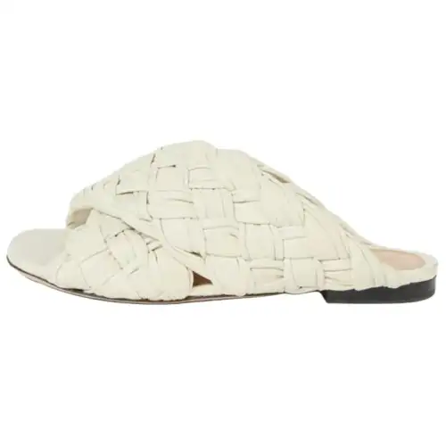 Bottega Veneta Slide Slippers Women's White