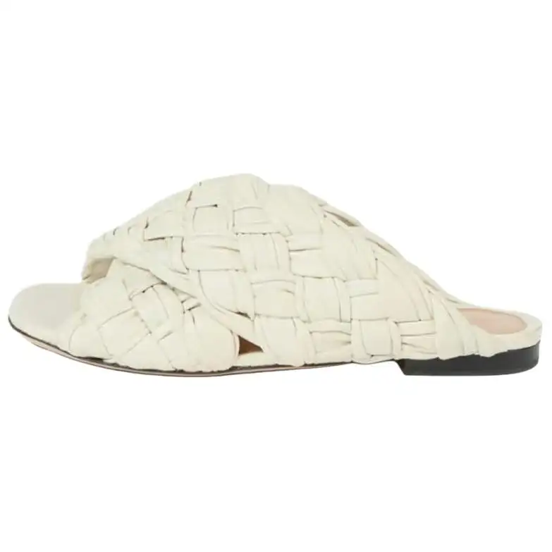 Bottega Veneta Slide Slippers Women's White