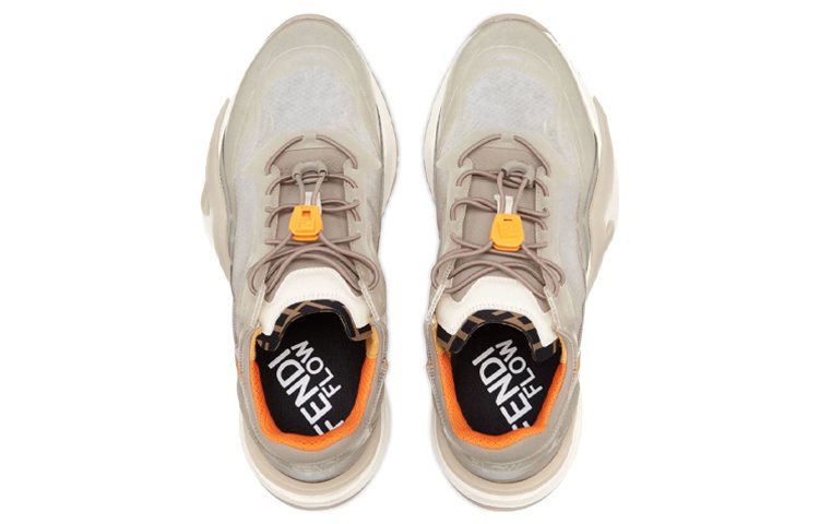 FENDI Runner Low Top Ash Grey/Orange