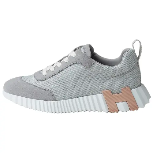 HERMES Bouncing Low top Casual Shoes Women's Gray
