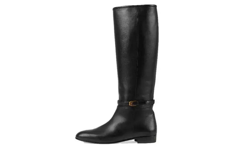 GUCCI Knee-high Leather Boots