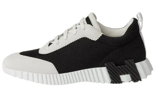 HERMES Bouncing Sneakers Noir Blanc