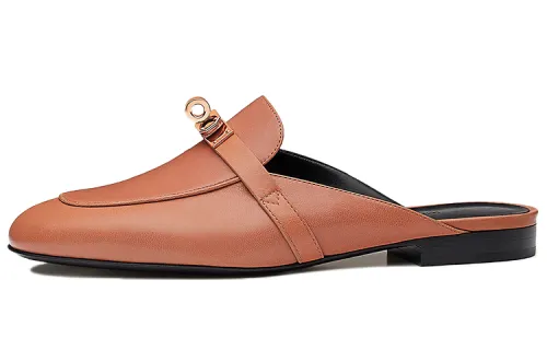 HERMES Oz Casual Shoes Women's Nude Pink